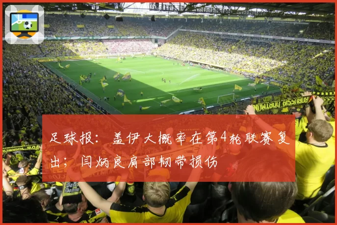 足球报：盖伊大概率在第4轮联赛复出；闫炳良肩部韧带损伤